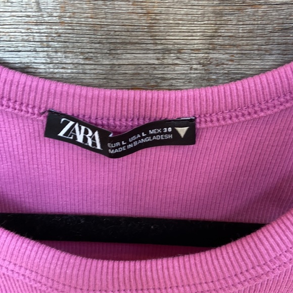Zara ribbed cropped top size large - Picture 3 of 4